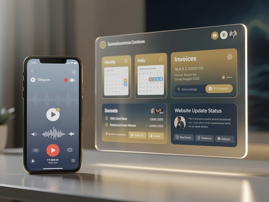 Business operator dashboard and messaging concept