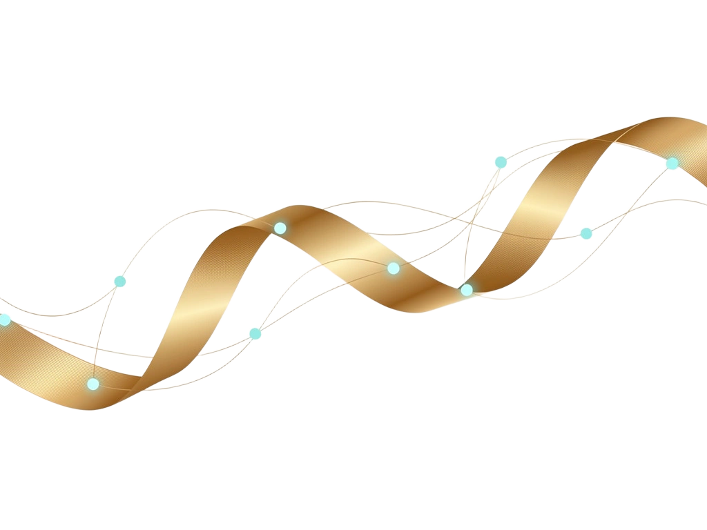 Abstract network ribbon accent